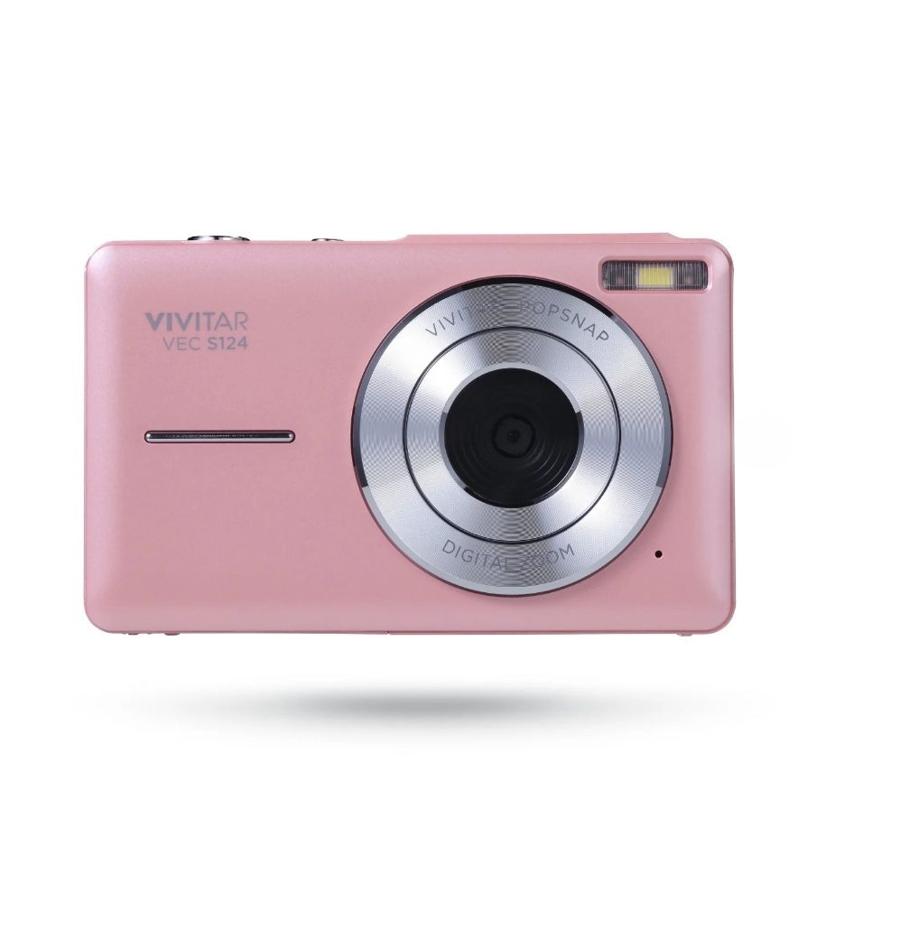 Vivitar Popsnap Digital Camera, Pink, 16x Zoom, 1080p, Micro SD, Single Pack