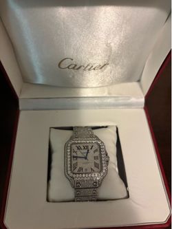 Iced out cartier 40mm