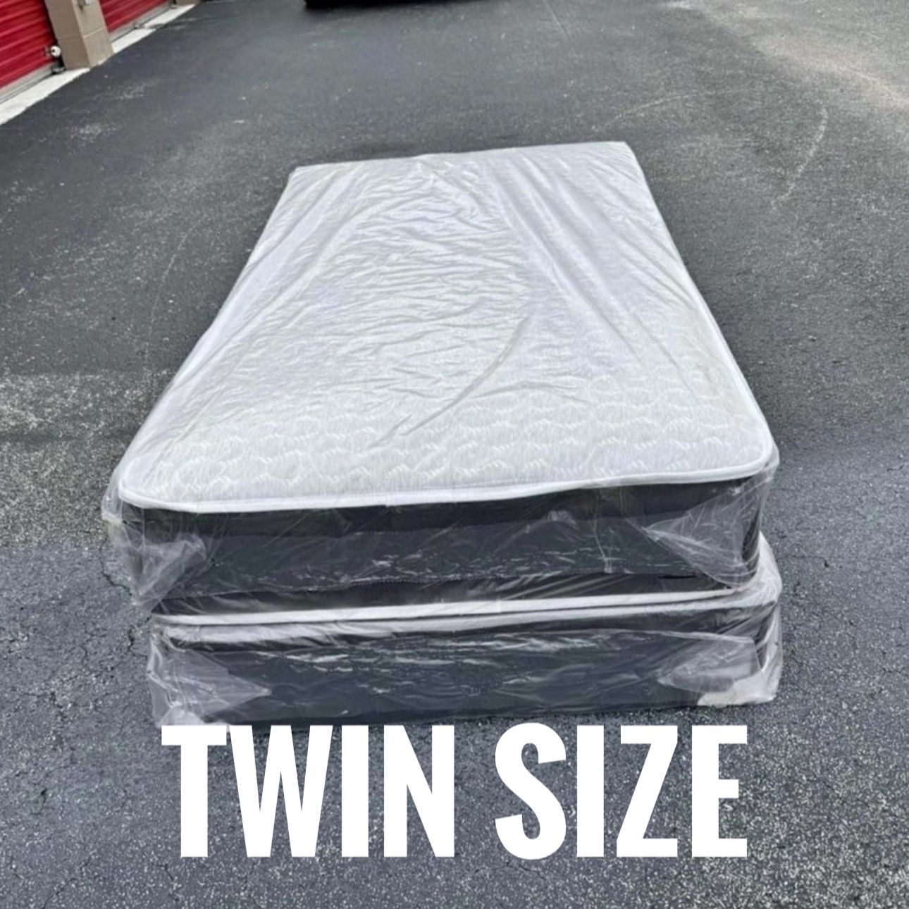 New Twin Size Mattress And Box Spring Set // We Offer  🚚