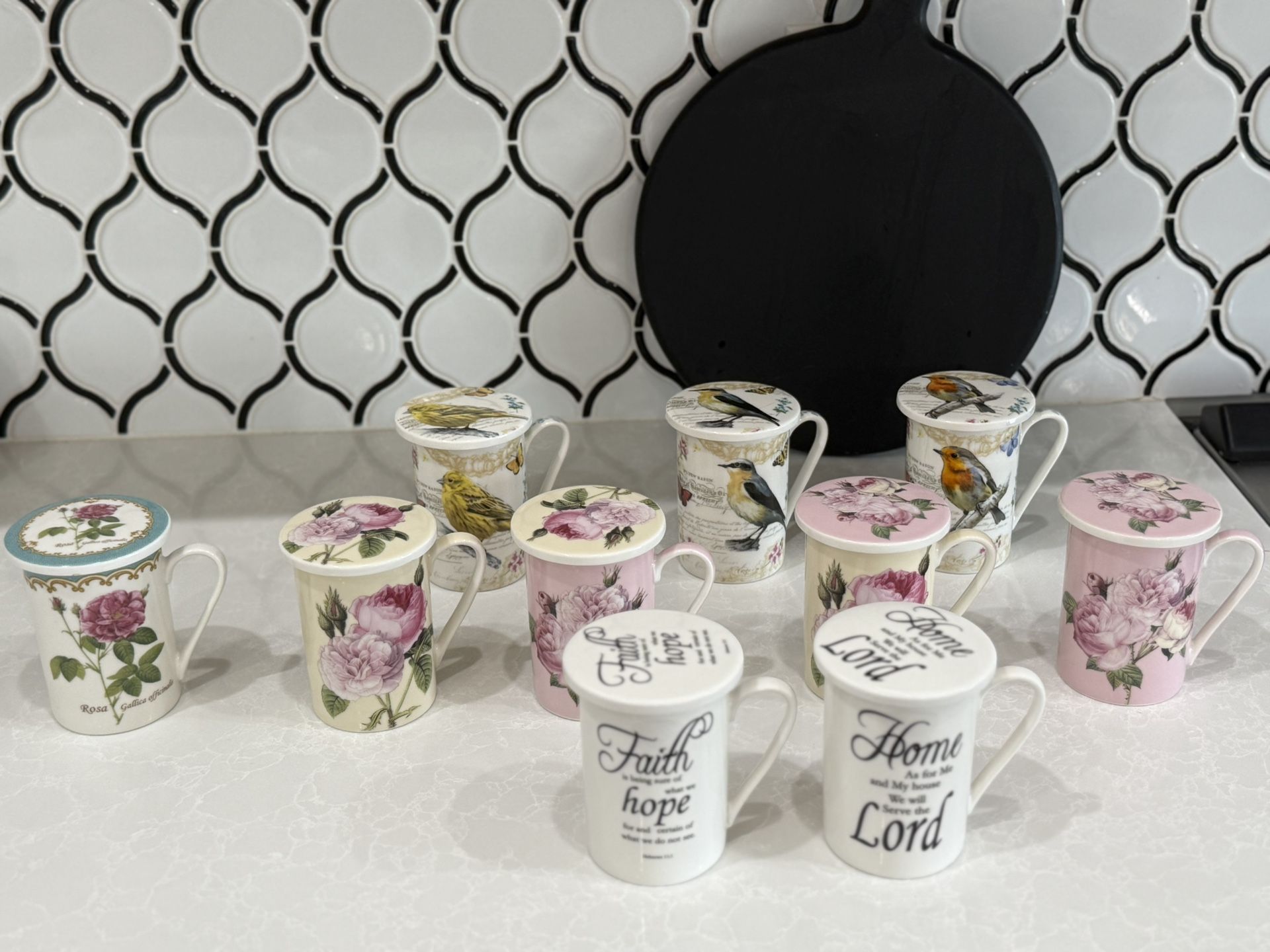 Tea Mugs Set With Lids
