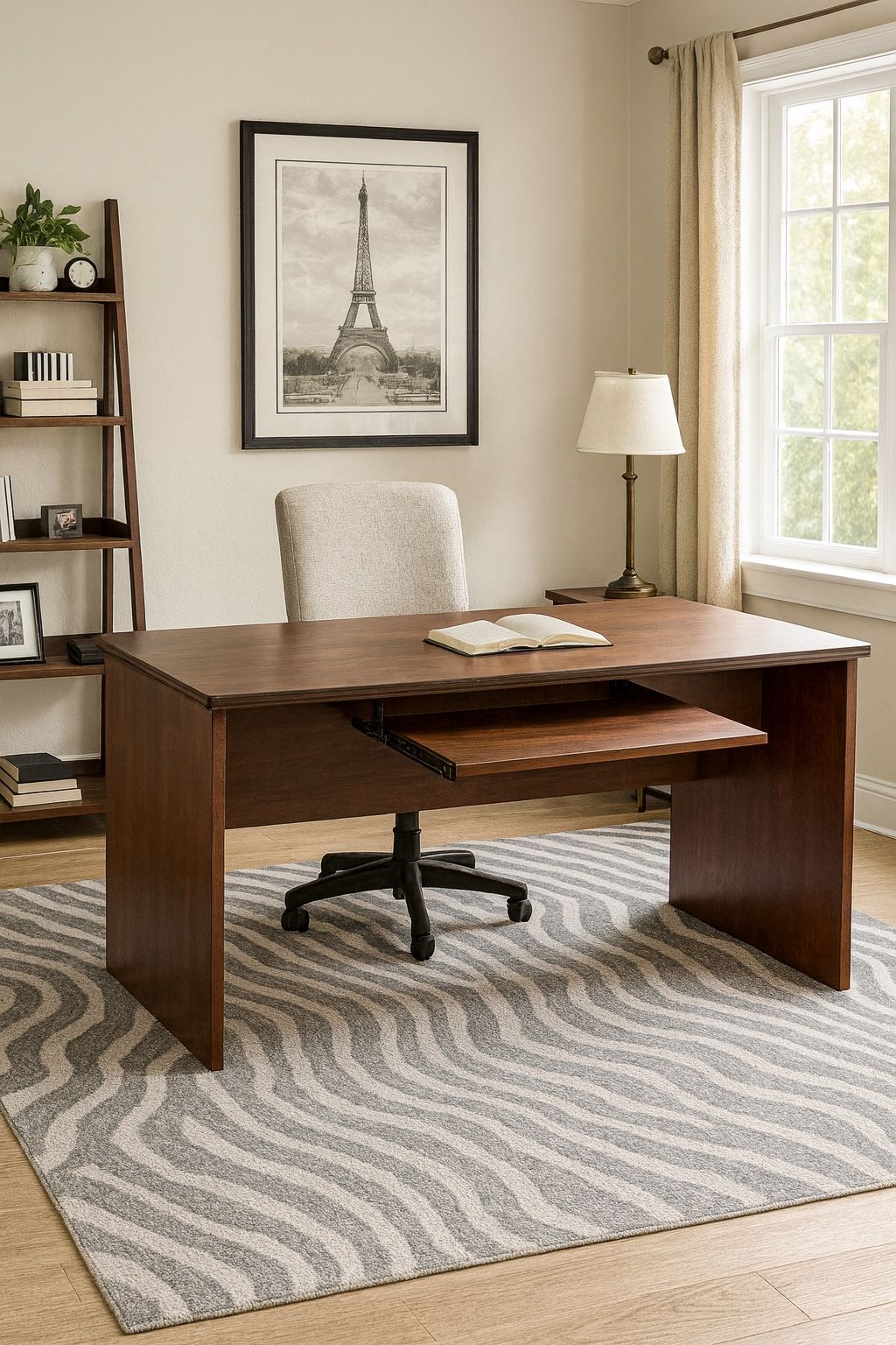 Wood Office Desk – Preowned – Great Condition – Delivery Available