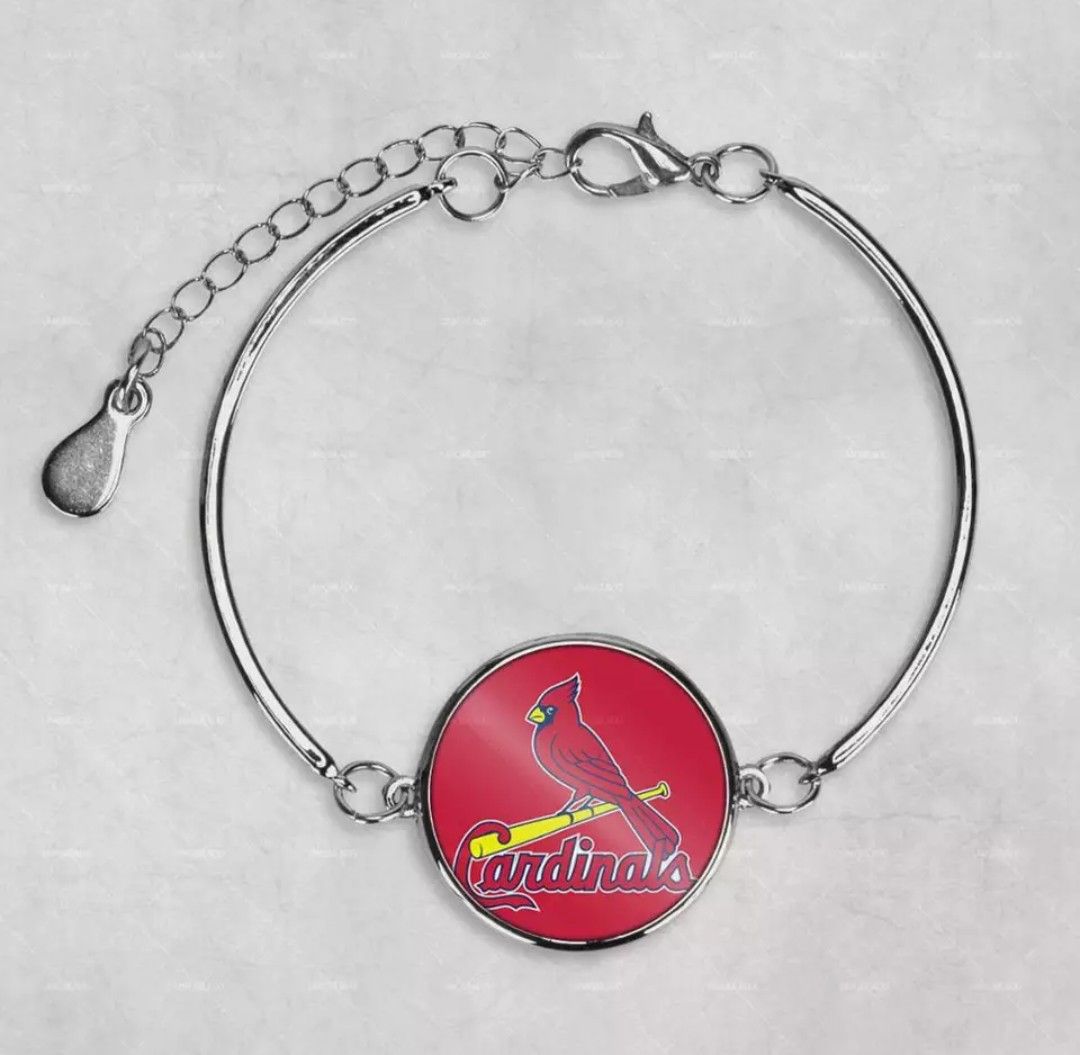 $7 new silver-plated adjustable STL Cardinal bangle bracelet