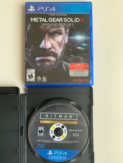 PlayStation 4 PS4 hitman and metal gear solid 5 games
