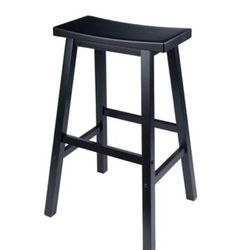 Set of 3 - 29" height bar stools barstools - black - NEW