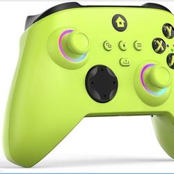 Wireless Controller for With Xbox One, Xbox Series X/S, Xbox One X/S, PC, With RGB LED Light, Mappable Buttons, With 2.4GHZ Wireless Adapter Gamepad (