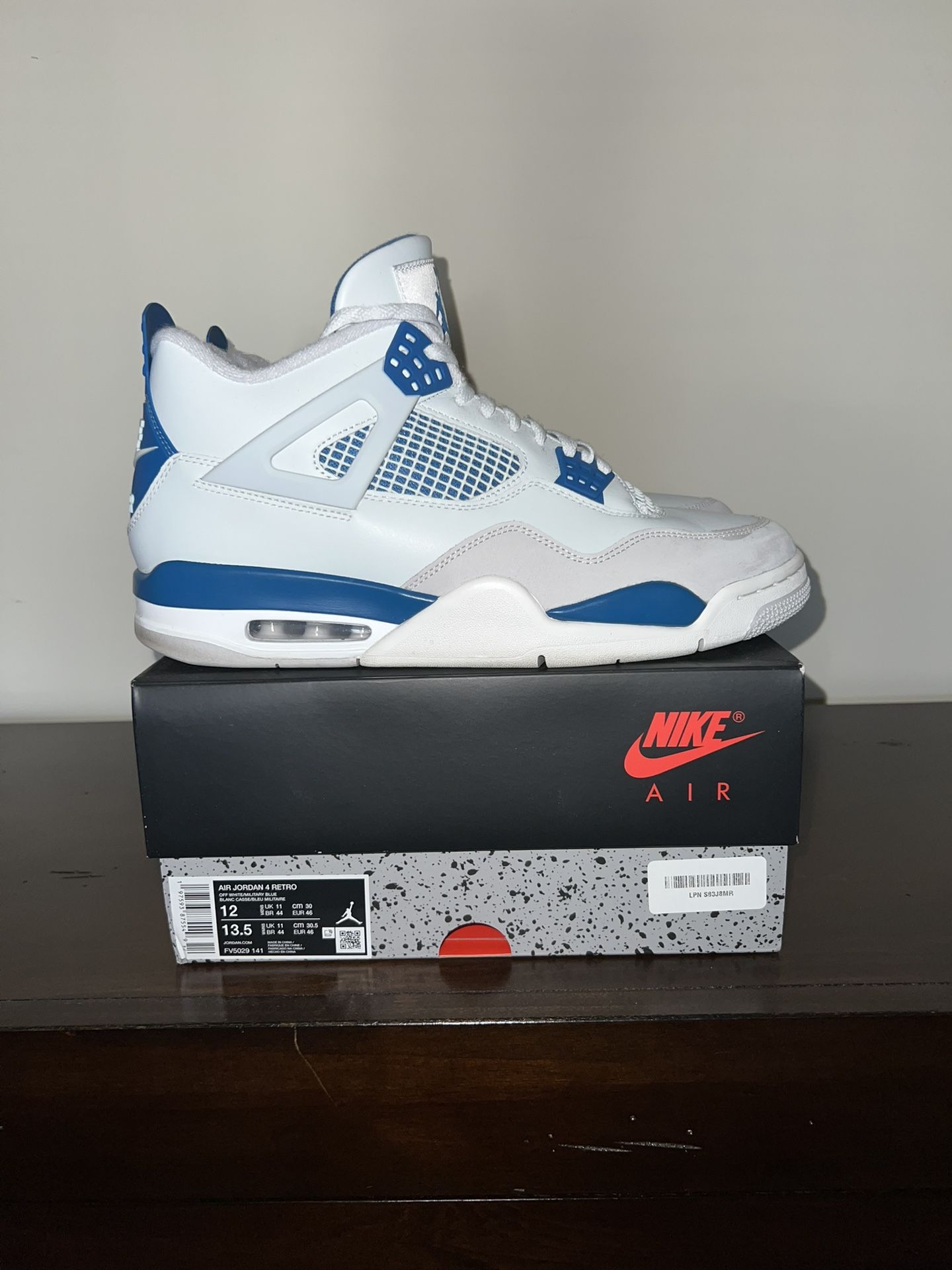 Jordan 4 Military Blue Size 12