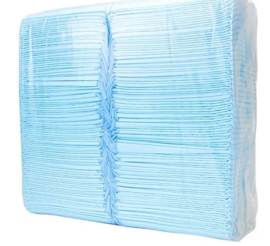Disposable Chux Underpads (50 Count Pack) – Blue Waterproof Bed Pads