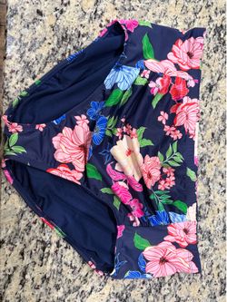 NEW Liz Claiborne Plus Size 20w Women’s Floral Bathing Suit Bikini Bottom