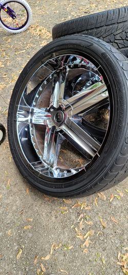 Chrome Rims 24s With 12 Holes                 Rines Cromados 24s