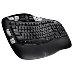 Logitech K350 Y-RBN90 Wireless Wave Ergonomic Keyboard - US - Black 