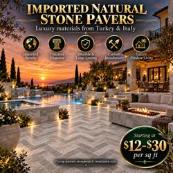 Imported Natural Stone Pavers