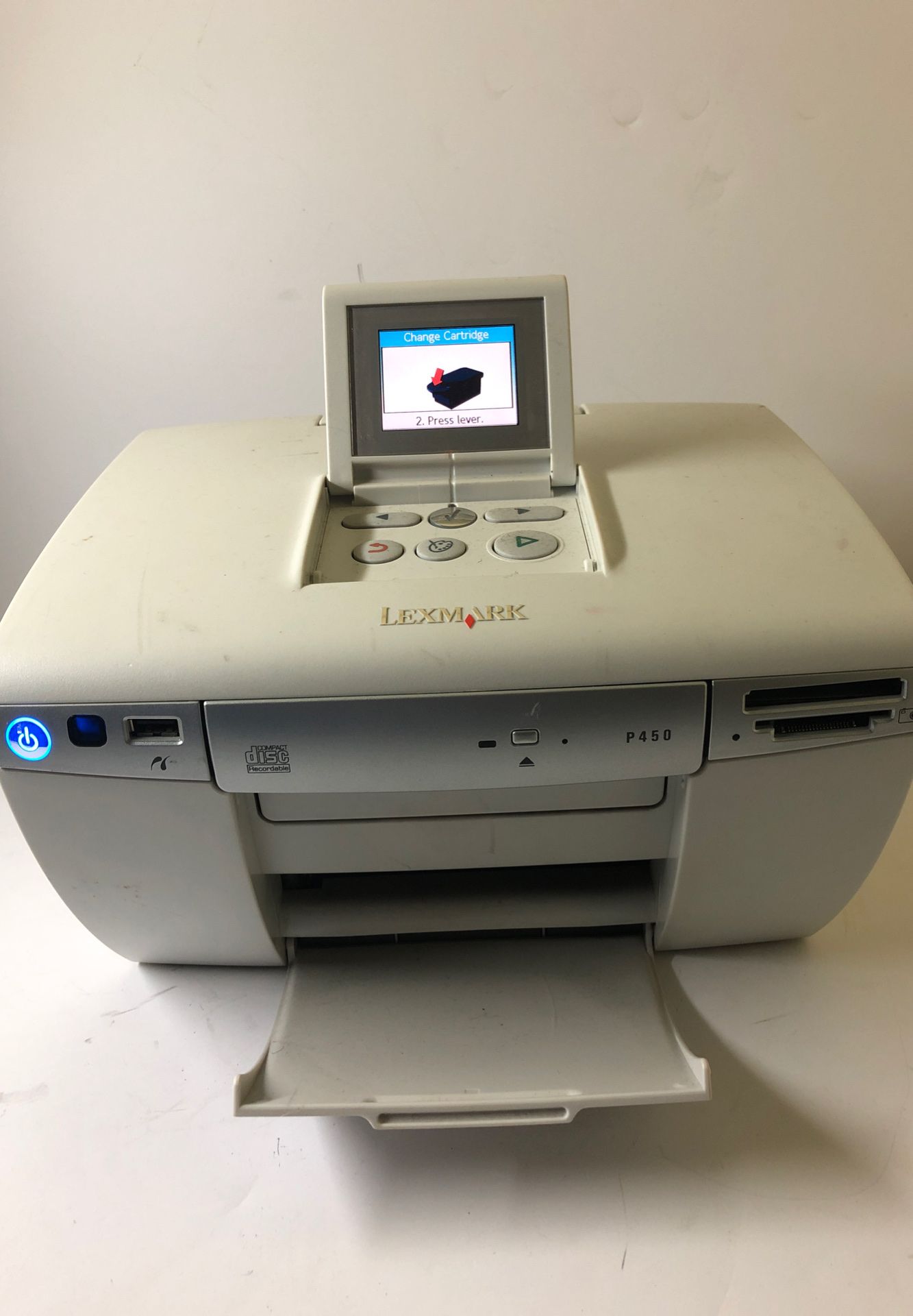 Lexmark P450 Photo Printer CD Burner Recorder Inkjet Picture Camera Print