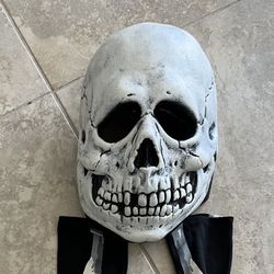 Skeleton Mask And Gloves Costume