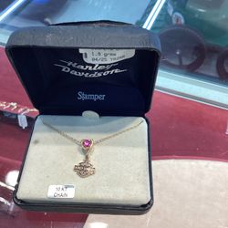 Harley Davidson 10k Necklace