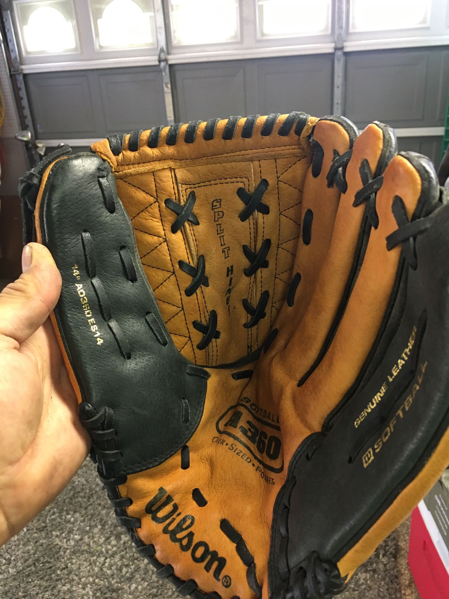 Wilson softball glove A360 ES14 left hand