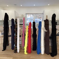 FULL Rolls of Designer Sewing Material Fabric Bolts Cotton Fleece Sheer Stretch Lot