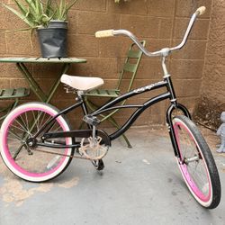 Pink & Black Kids Cruiser Bike 🌸