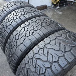 4 used tires Lt295 70r18
3 tires Falken wildpeak at3
1 tire   Nitto Recon 
$280.00 all 4