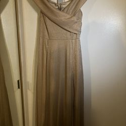 gold dress size L