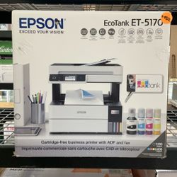 EPSON ECOTANK ET-5170  CARTRIDGE-FREE BUSINESS PRINTER WITH ADF AND FAX.