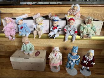 Ashton Drake mini porcelain dolls