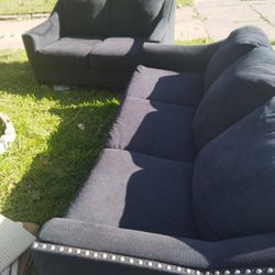 Navy Blue Couch And Loveseat Set 135 For Both 1432 S Ellis Sale 