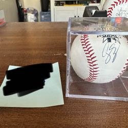 Corey Seager Signed baseball