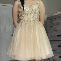 Gold Dama Dress