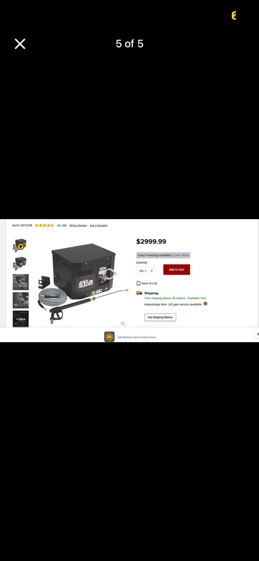 North Star Stationary Pressure Washer