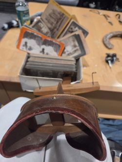 Antique Stereo Scope . Saturn Scope James M Davis