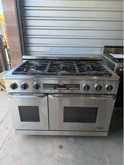 Dacor Epicure ERD48SCH 48” Dual Fuel Professional Range – 6 Burners, Double Convection Ovens – Stainless Steel