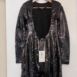Black Sequin Party Dress - Glam & Sparkle!