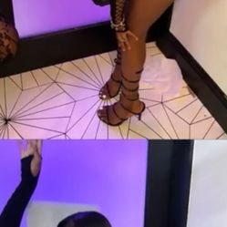 👠 Delicious Axis-S Black Heels – Size 7M – Strappy & Sexy!