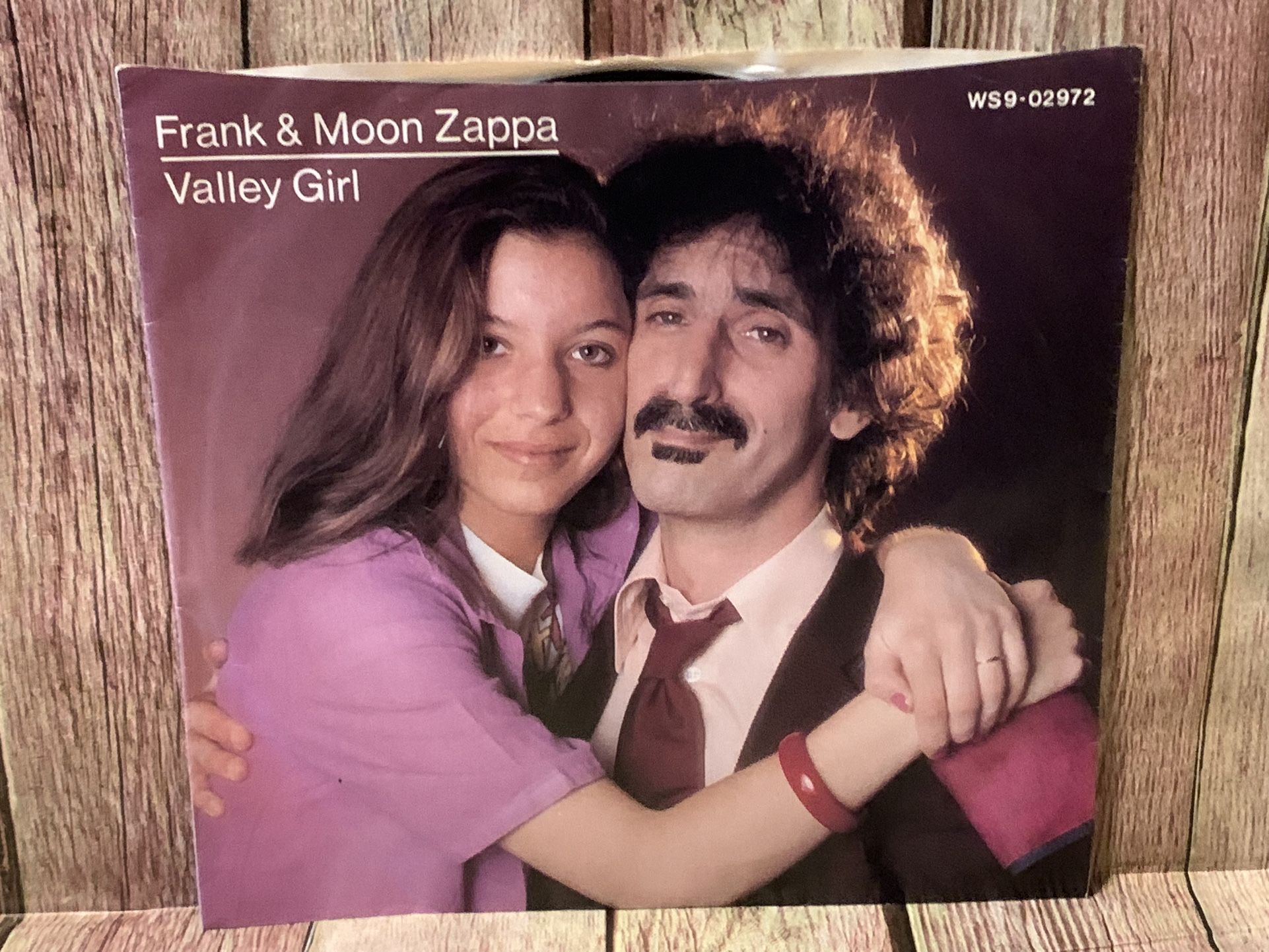 Frank & Moon Zappa VALLEY GIRL Styrene 7" Barking Pumpkin WS902972 US 1982 EX/VG+