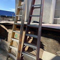 Two 8’ Fold-Up Ladders