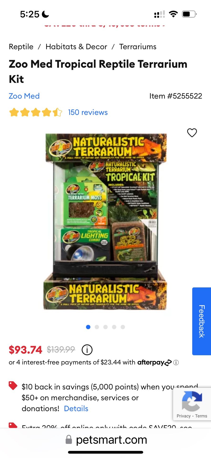 Zoomed Open front terrarium