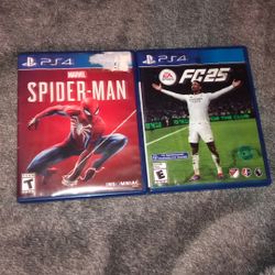 Spider Man And Fc25 PS4 Bundle Games Wanting  To Get Rid Of Quick 