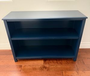Guidecraft Taiga 2-Shelf Bookcase 43”’wide  - Navy