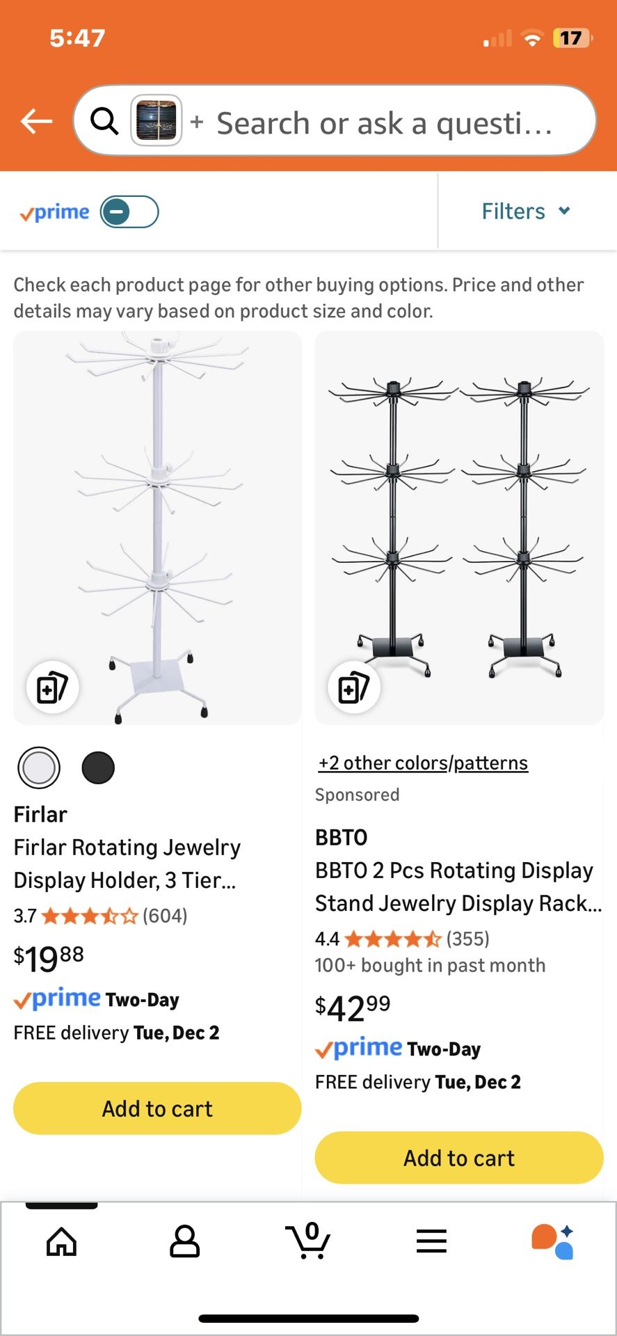 Jewelry Display Holder