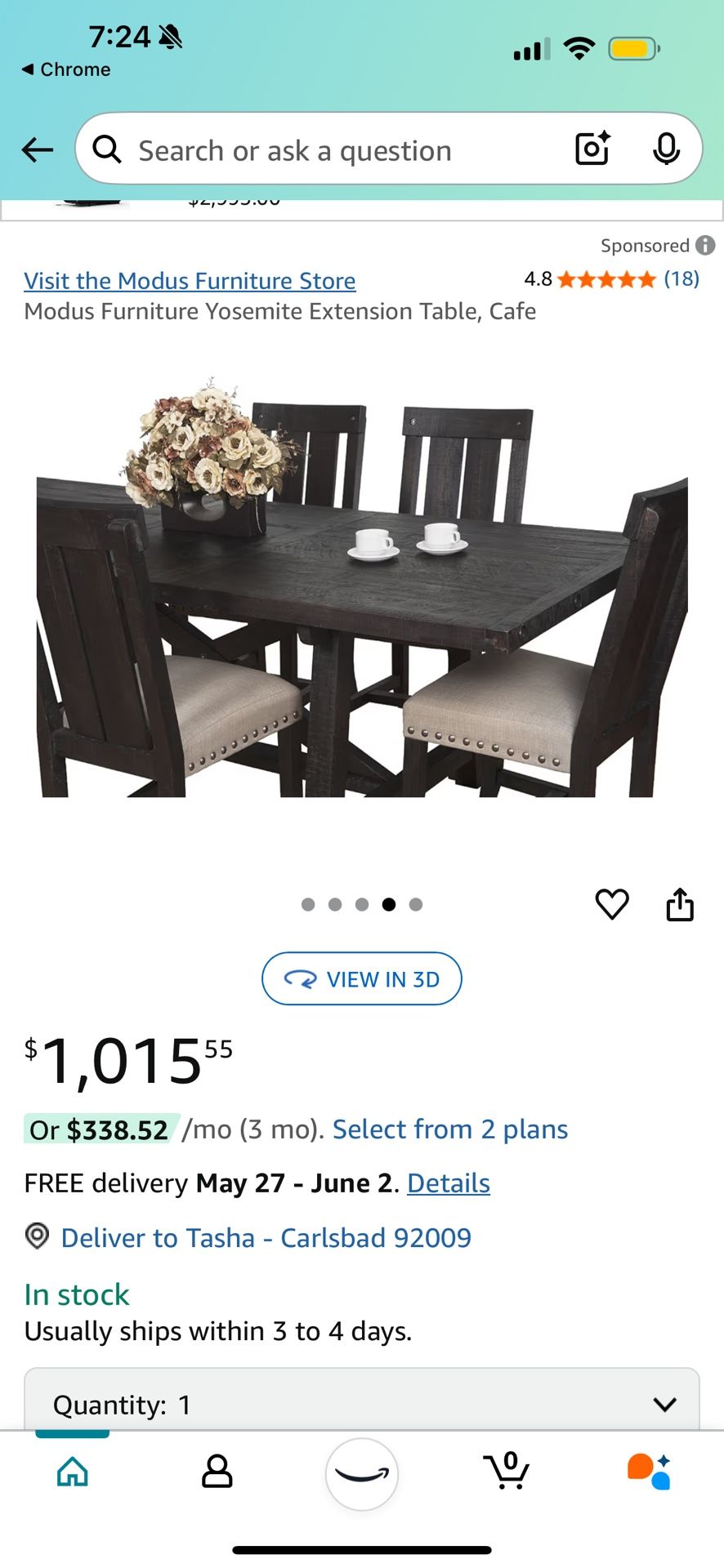 Pine Wood Dining Table