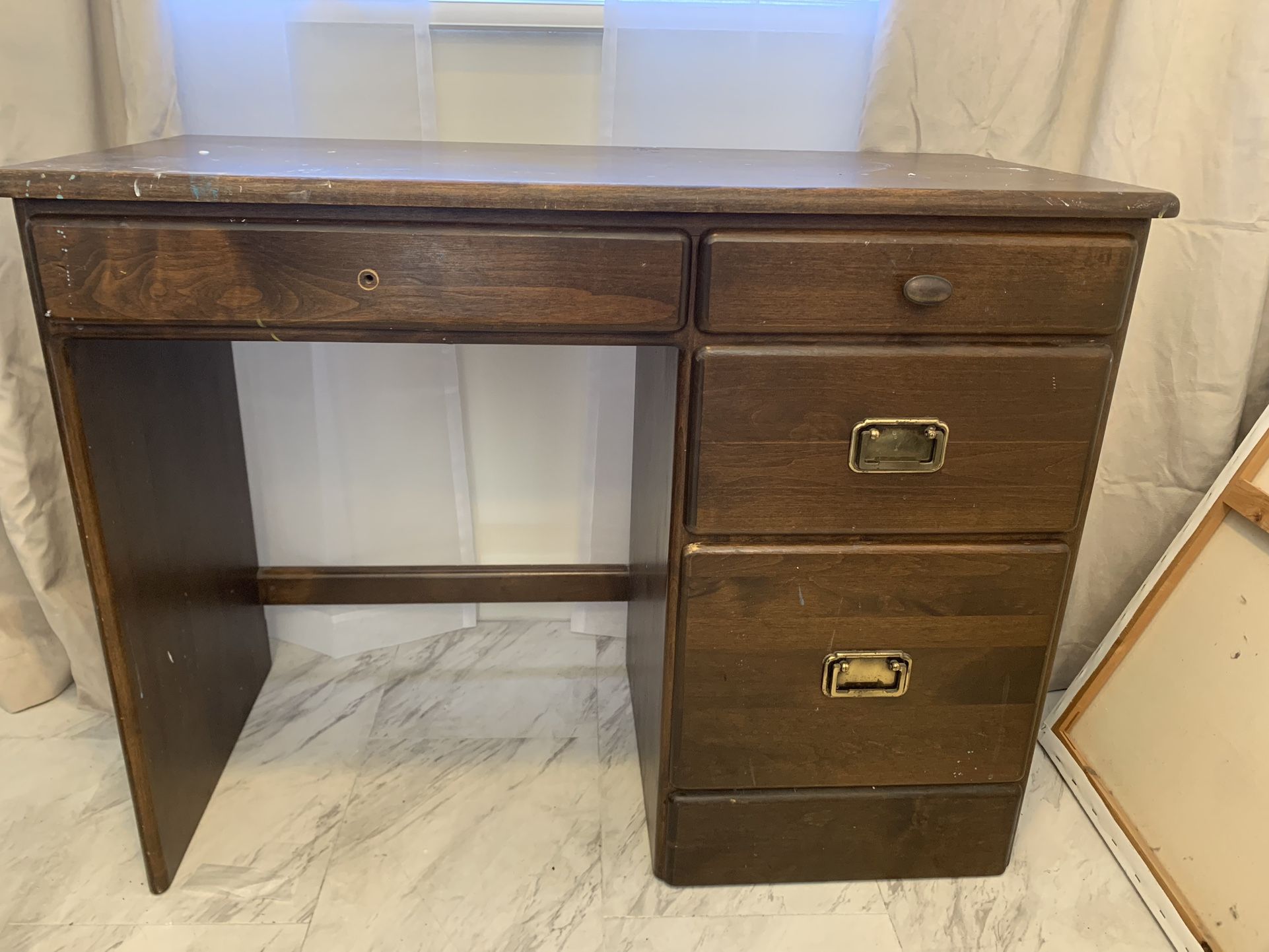 Vintage Solid Wood Desk