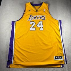 Vintage Adidas Kobe Bryant Los Angeles Lakers #24 Jersey Men’s 60 4XL RARE #8F
