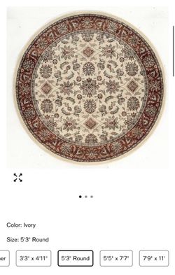 BRAND NEW IVORY/ BRICK RADICI COMO 1592 RUG