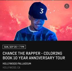 Chance the rapper tickets