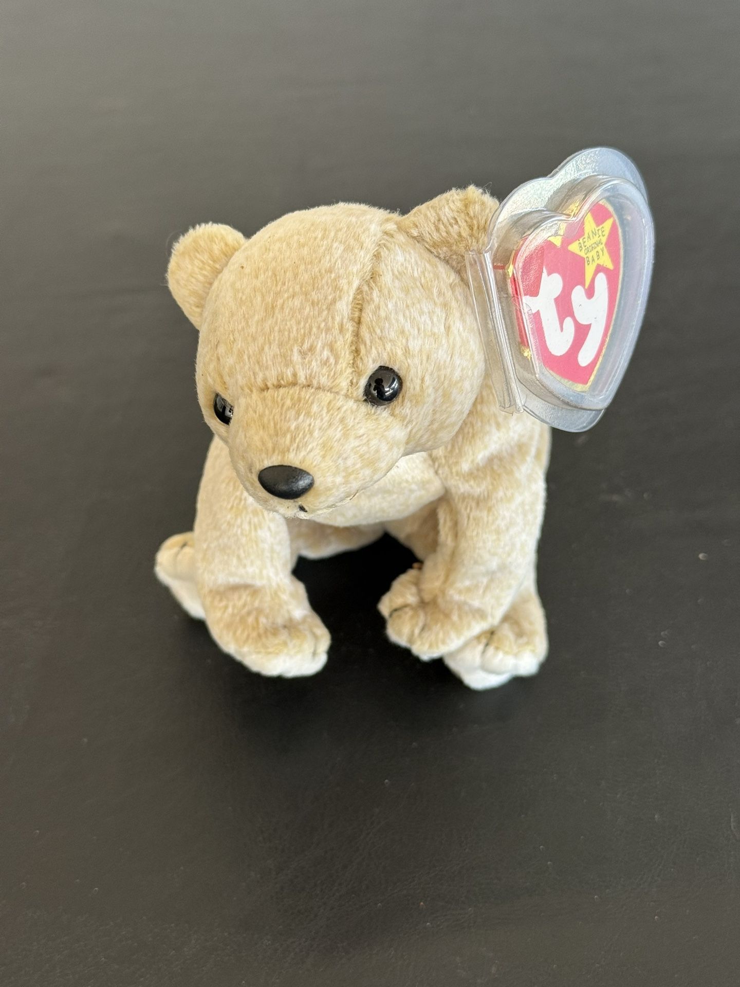 TY Beanie Baby Bear Named Almond
