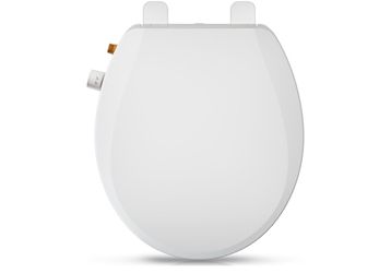 New Clirass Round Bidet Toilet Seat with Quiet-Close, Non-Electric Bidet Mode with Dual Nozzles, Fit Round Toilet Seat, Adjustable Water Pressure with