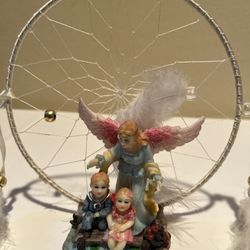Angel Figurine with Dreamcatcher