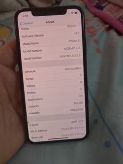 iPhone x att 256gb for trade