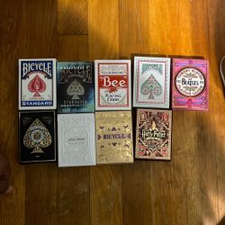 9 Decks Of Cards No Jokers Brand New 