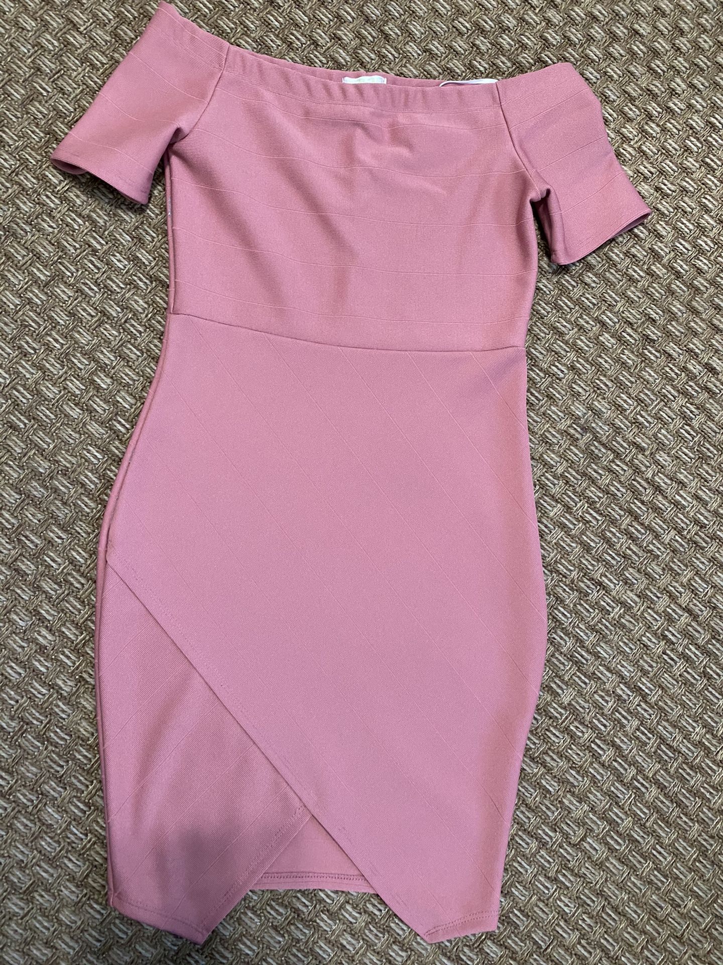 Blush Color Bandage Dress